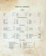 Table of Contents, Scott County 1905
